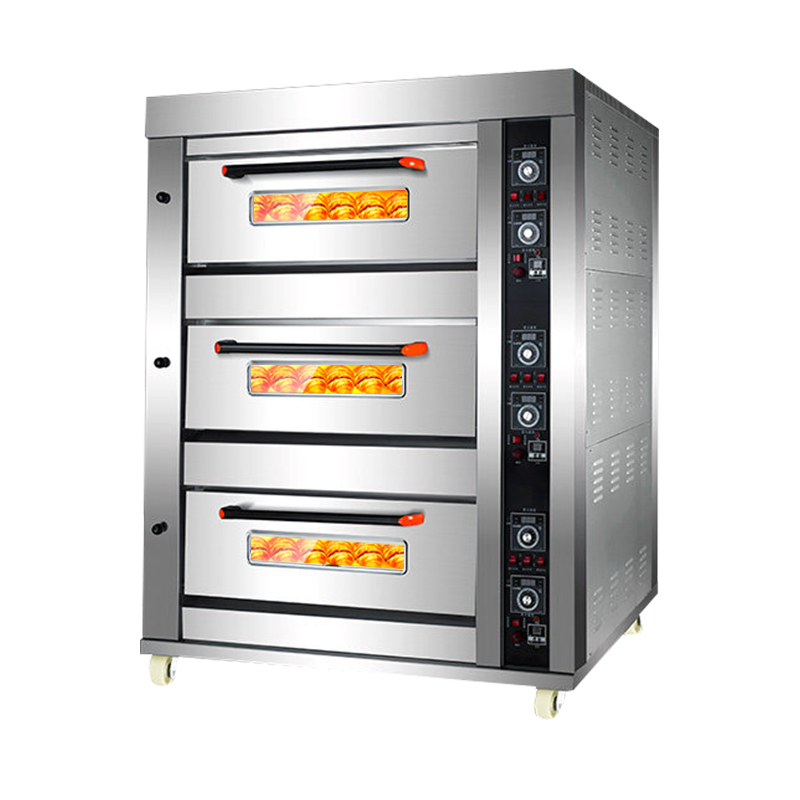 Commercial Kitchen Baking Equipment - 広州3段6トレー業務用厨房オーブンベーカリー機器ベーキングオーブンパンケーキデッキオーブン