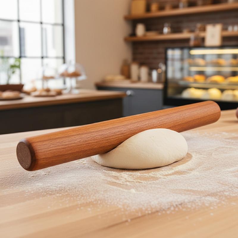 30cm木製麺棒、頑丈なフォンダンペストリーツール、ベーキン - Kitchen Roller Baking のレビューと価格