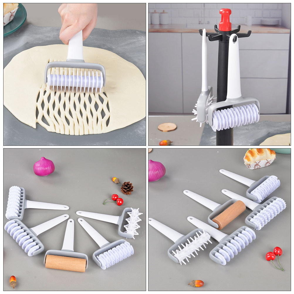 2個入り生地ローラー、滑らかな表面のペストリー格子ホイール、 - Kitchen Roller Baking のレビューと価格