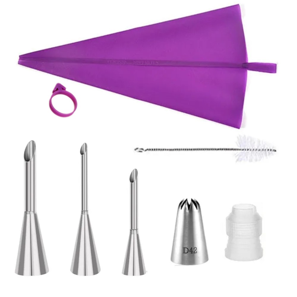 ステンレス製ケーキデコレーションノズルパイピングバッグセット - Kitchen Baking Decor のレビューと価格
