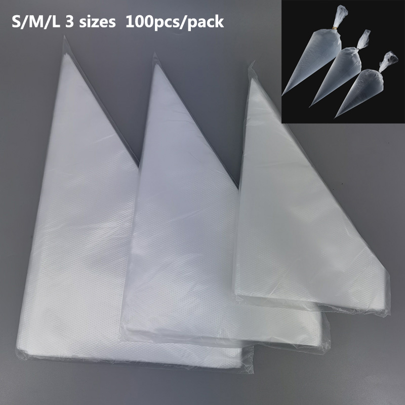 S M L 100 パック 100 個ペストリーバッグ 10 - Kitchen Baking Decor のレビューと価格