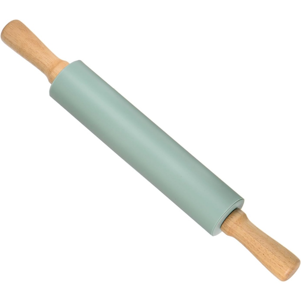 ノンスティックシリコンローリングピン木製ハンドルペストリー生 - Kitchen Roller Baking のレビューと価格