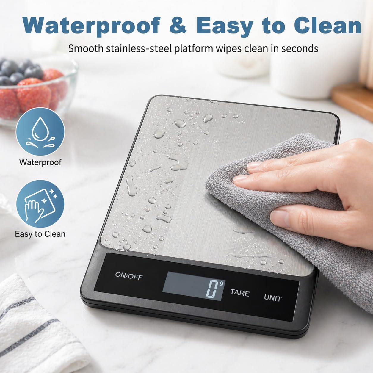 15KG/33LB USB充電式デジタルキッチンスケール、1 - Kitchen Baking Unit のレビューと価格