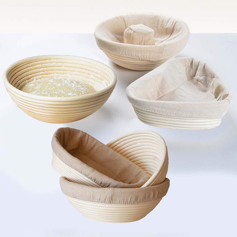 天然籐製パン発酵かご（リネンクロスライナー付き）サワー種生地 - Proofing Basket Banneton のレビューと価格
