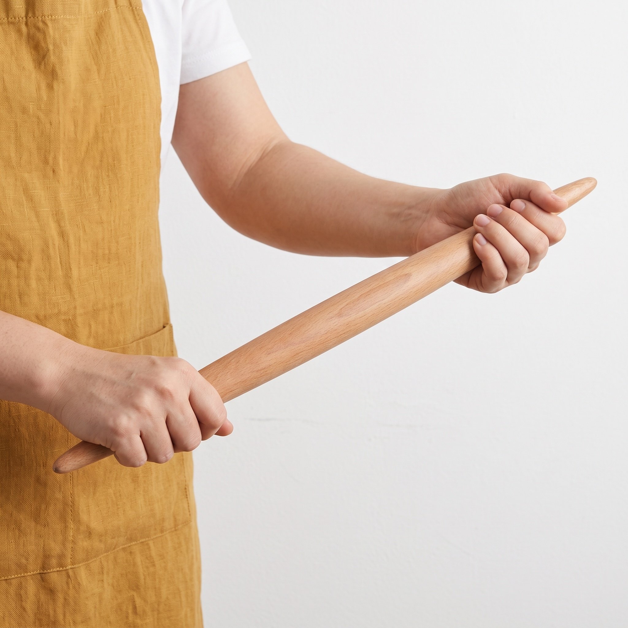 フランス製テーパード木製麺棒 16.5インチ スムースな表面 - Kitchen Roller Baking のレビューと価格