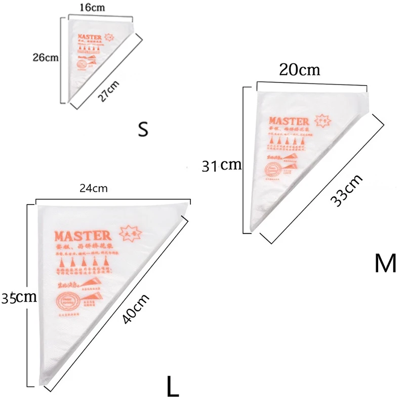 20 〜 100 個使い捨てペストリーバッグ S/M/L 製 - Kitchen Baking Decor のレビューと価格